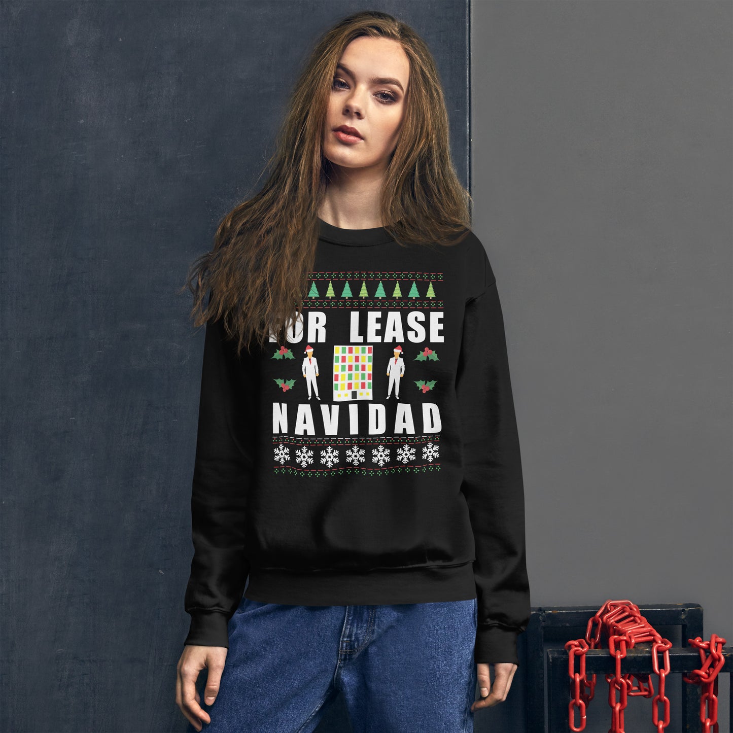 For Lease Navidad Christmas Sweater