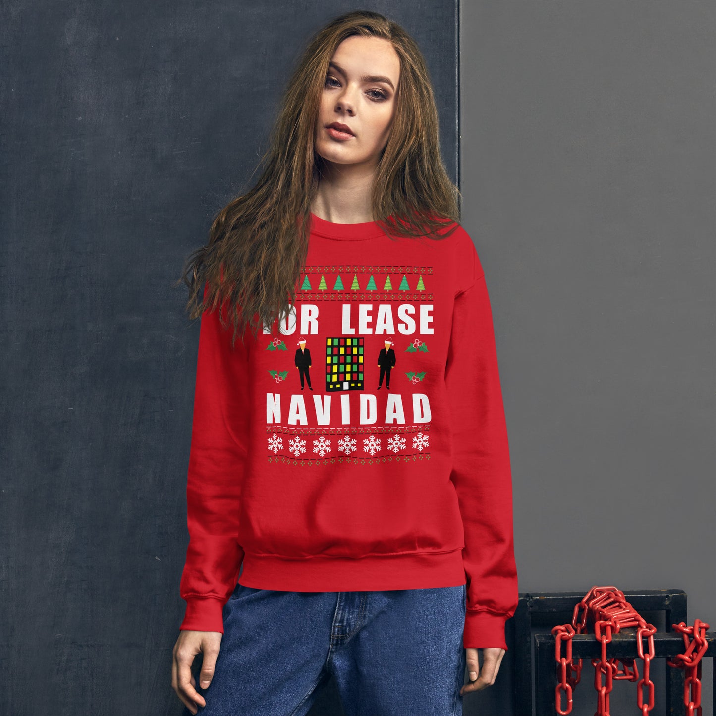 For Lease Navidad Christmas Sweater